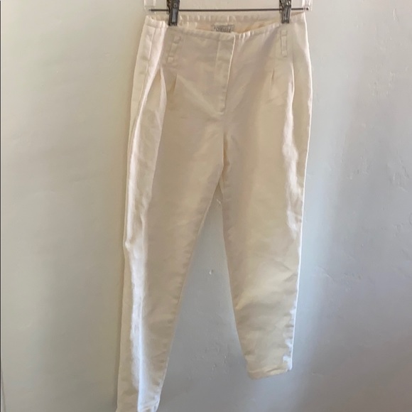 Midrise Off-white Trousers - Picture 3 of 6